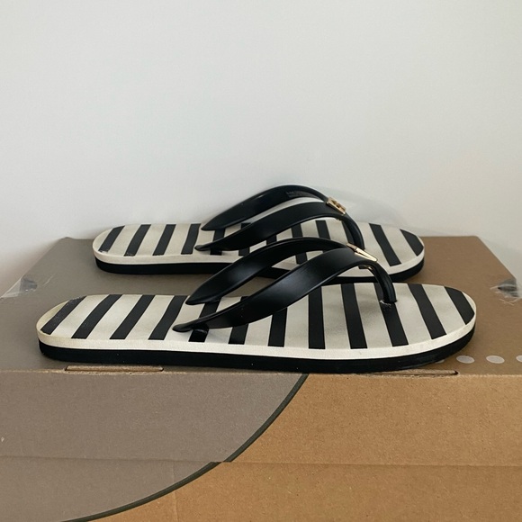 Kate Spade ♠️ Black/White Women Slide Slippers - SZ 5-6 - Picture 2 of 14
